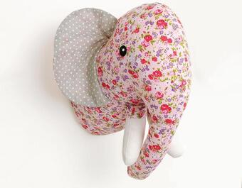 Elephant Fabric Wall Decor Kit