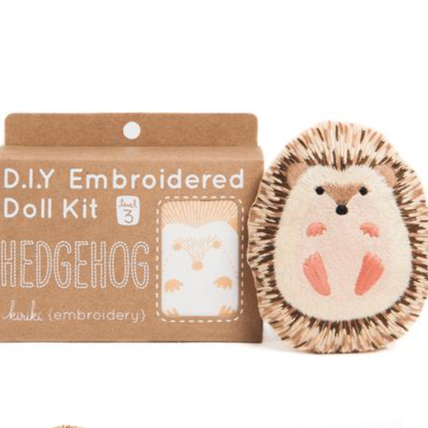 Hedgehog Embroidery Kit