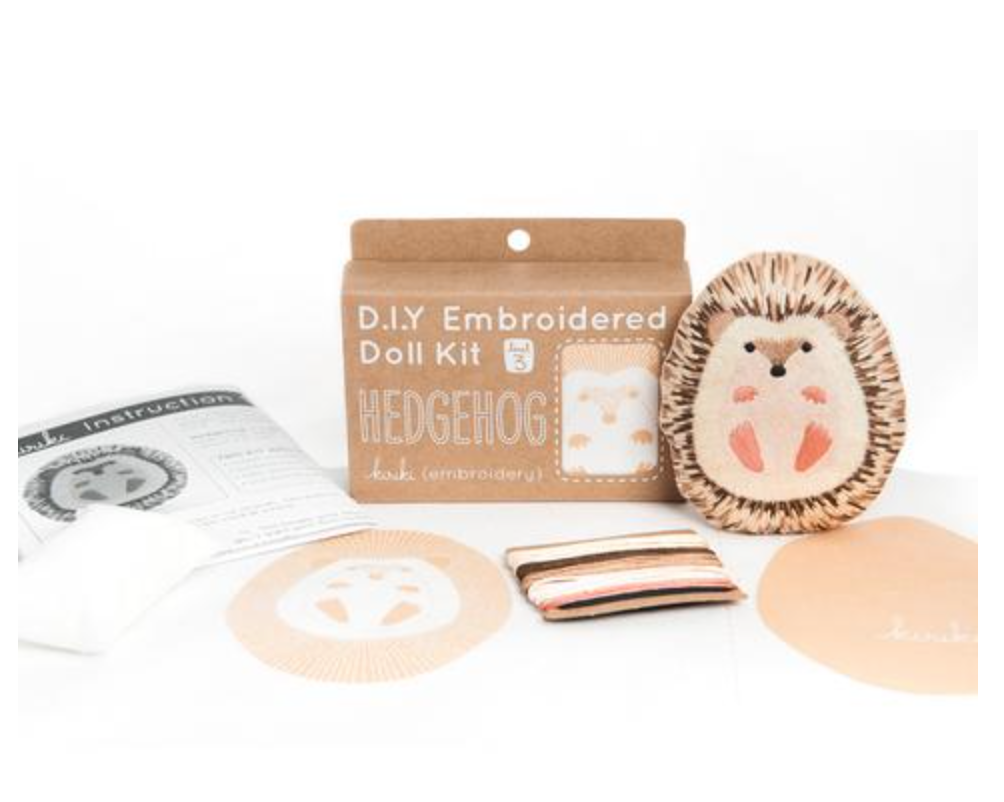 Hedgehog Embroidery Kit