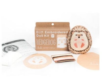 Hedgehog Embroidery Kit
