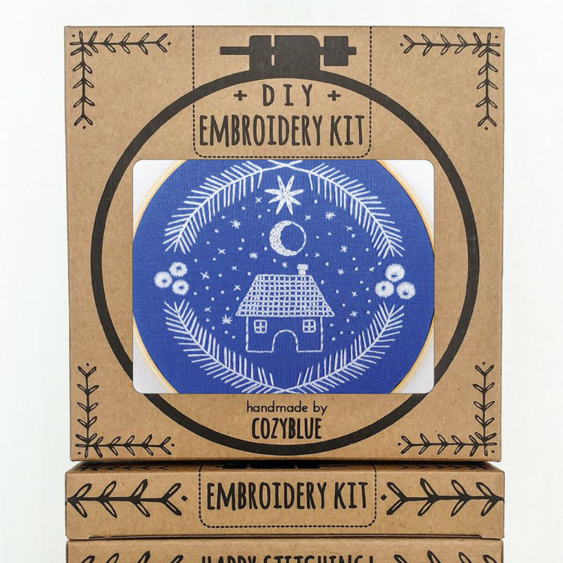 Holiday Home Embroidery Kit