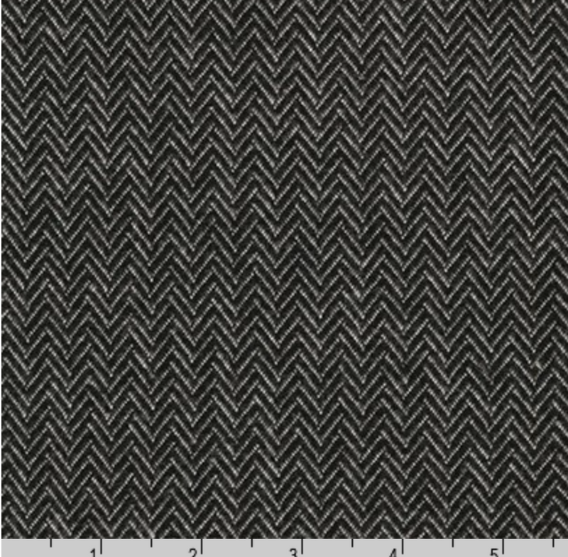 Herringbone Ponte De Roma Knit, Black and Gray