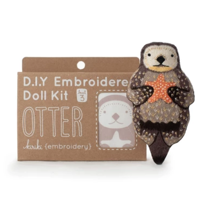 Otter Embroidery Kit