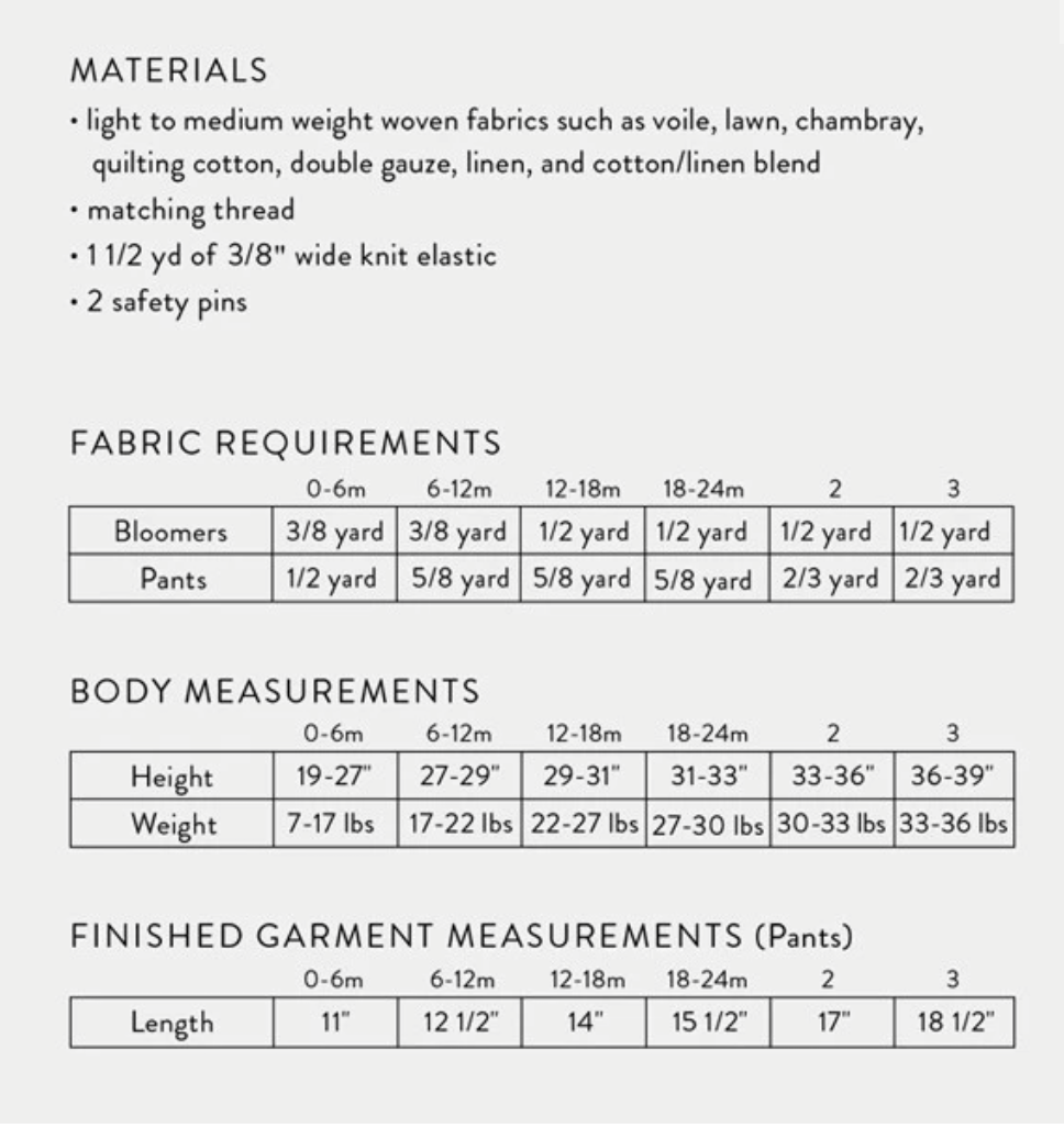 Wiksten Baby and Toddler Bloomers