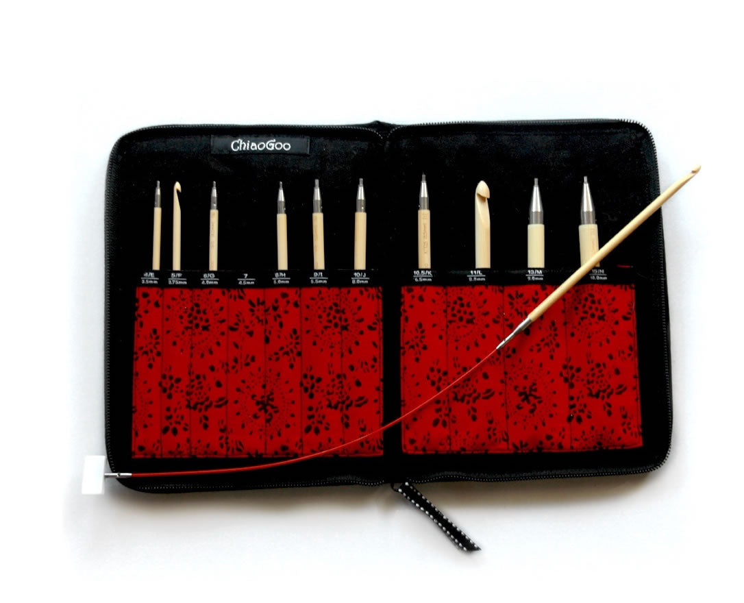 ChiaoGoo: T-Spin Bamboo Tunisian Crochet Interchangeable Set