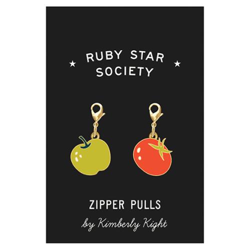 Ruby Star Zipper Pulls