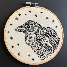 Embroidery Kit: Nevermore