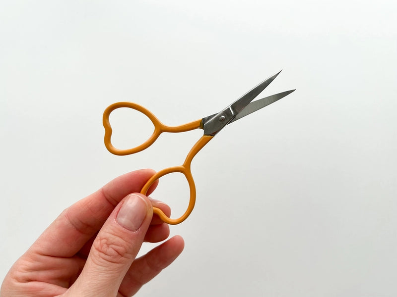Heart Embroidery Scissors - Multiple Colors