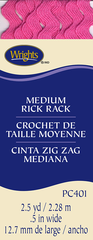 Medium Rick Rack - Multiple Colors