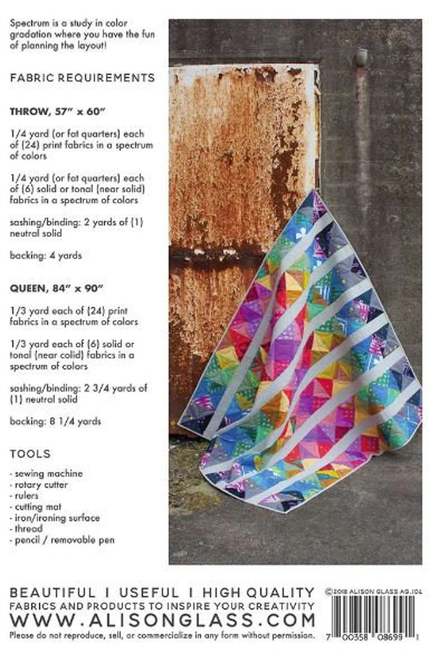 Alison Glass Spectrum Quilt Pattern