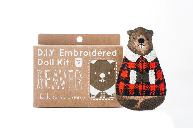 Beaver Embroidery Kit