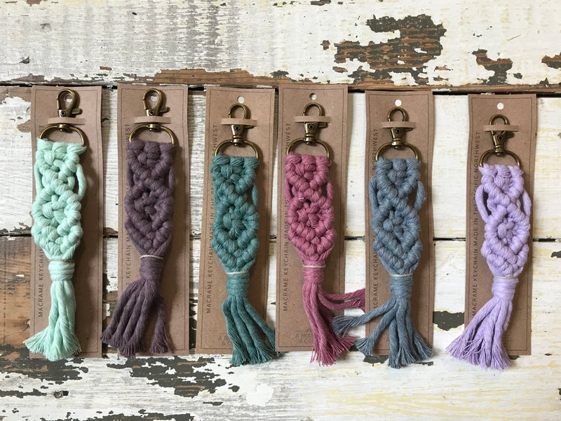 Macrame Keychains - Multiple Colors