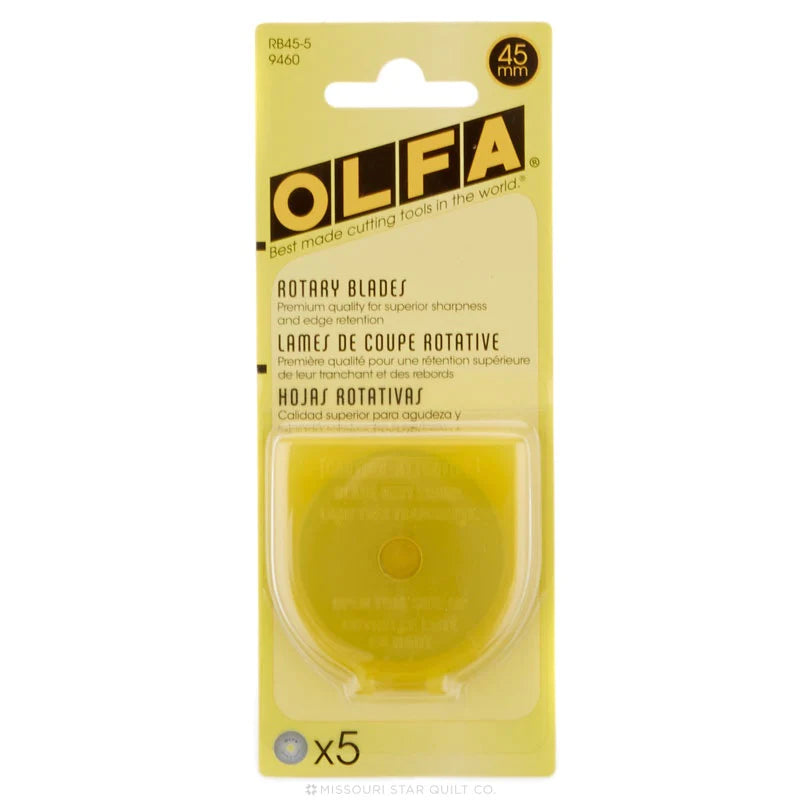 Olfa Rotary Blades -  45mm 5 count
