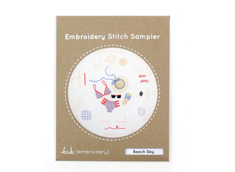 Embroidery Stitch Sampler: Beach Day