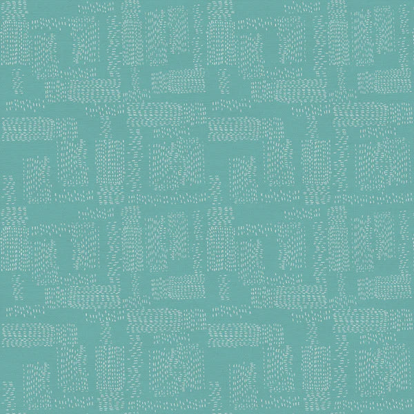 Roam:  Kantha Cloth Pattern - Aqua