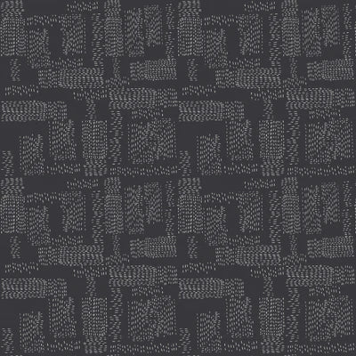 Roam:  Kantha Cloth Pattern - Dark Gray