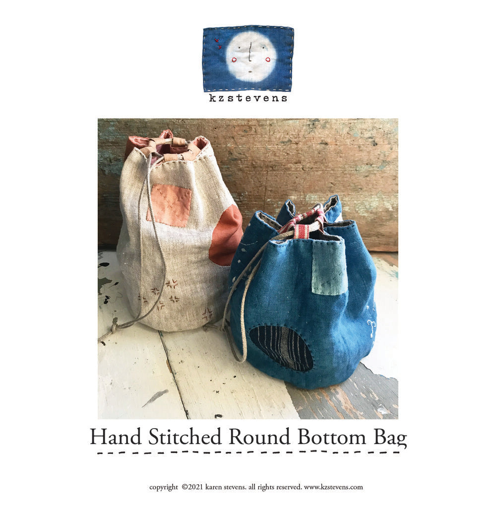 kzstevens - Hand Stitched Round Bottom Bag