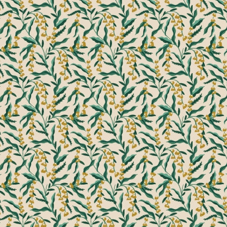 Vintage Garden: Lily in Cream Metallic