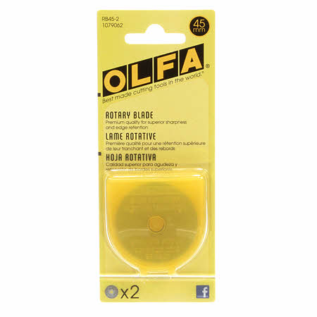 Olfa Rotary Blade Refills 45mm - 2 pack